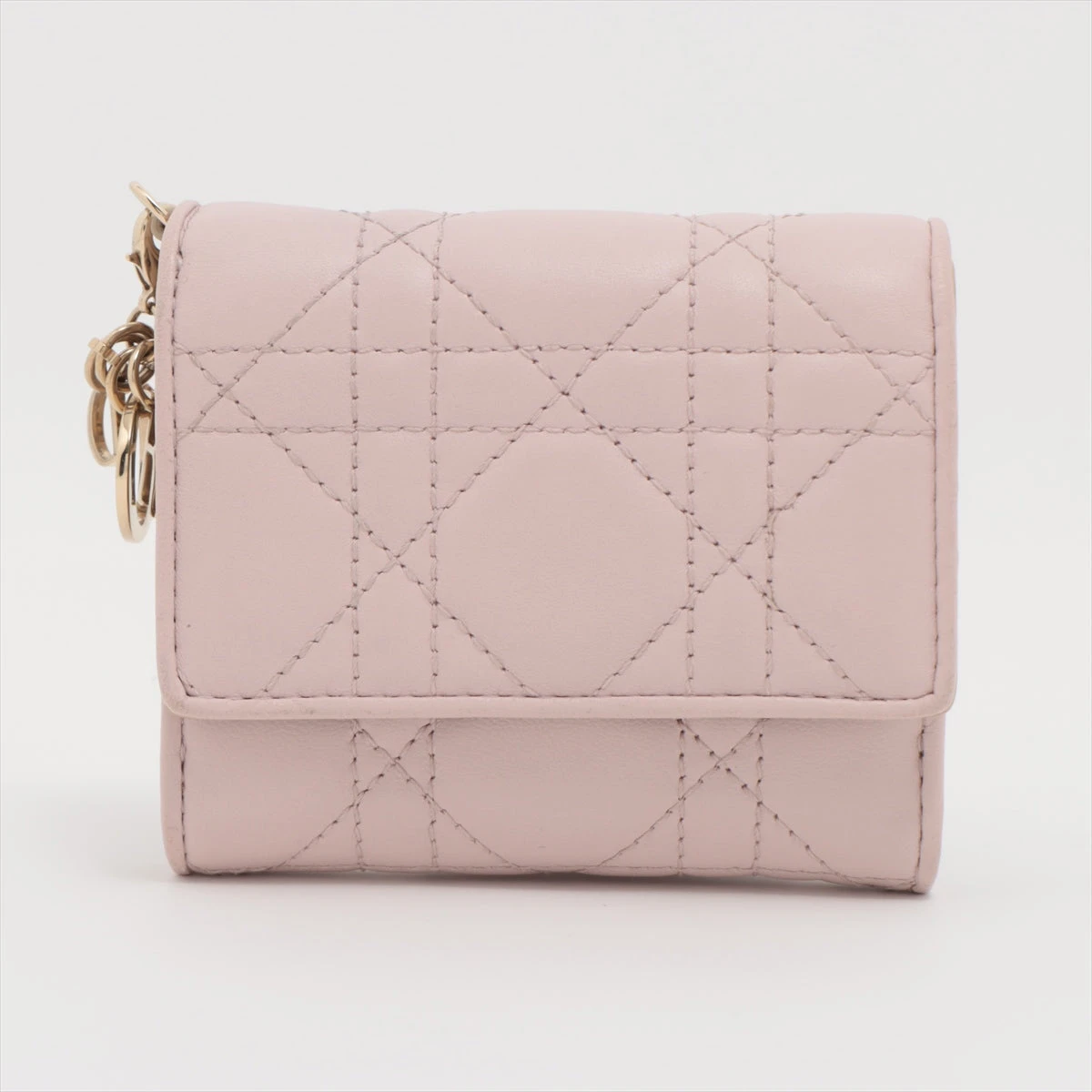 ディオール レディディオール カナージュ レザー コンパクトウォレット