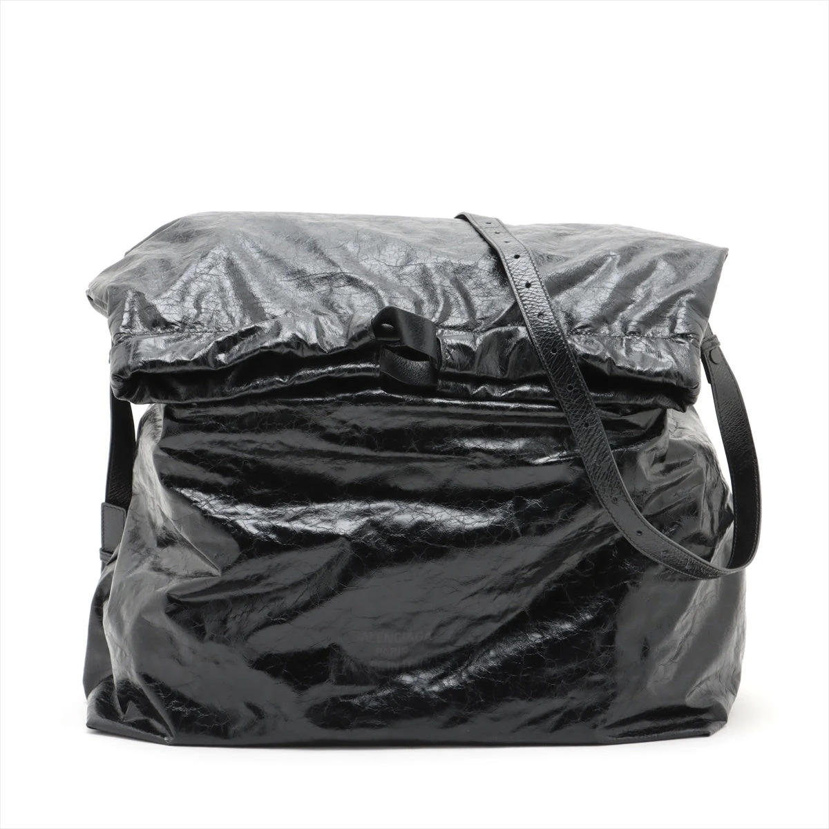 バレンシアガ トラッシュバッグ レザー 2WAYショルダーバッグ ブラック