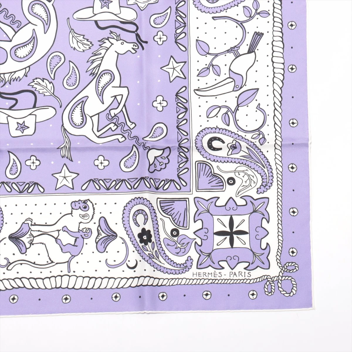 エルメス カレ55 Animaux Bandana アニマル バンダナ スカーフ