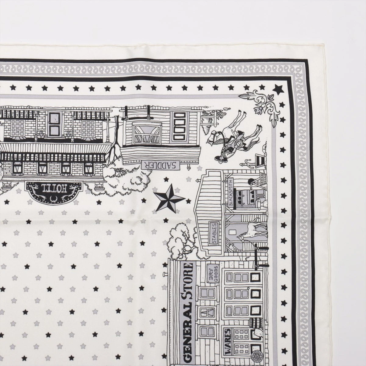エルメス カレ55 Hermes Paris Station Bandana エルメス パリ