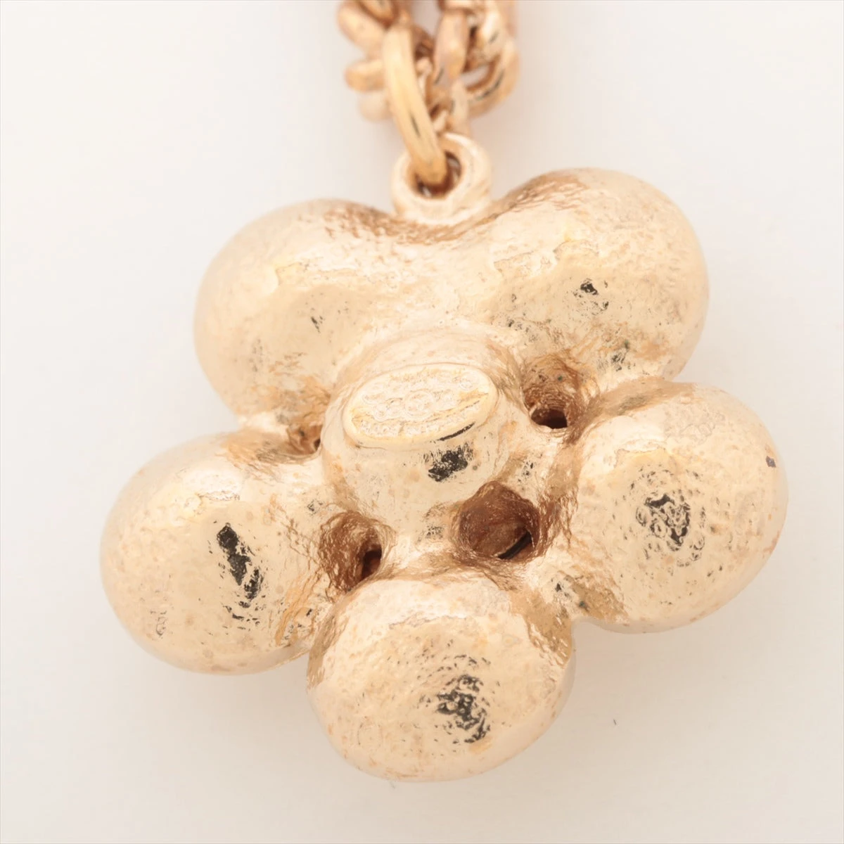 【上品な逸品】CHANEL CCロゴ ペンダント ゴールドストーン CHANEL Pendant Necklace Gold CC Logo stone pink rhinestone