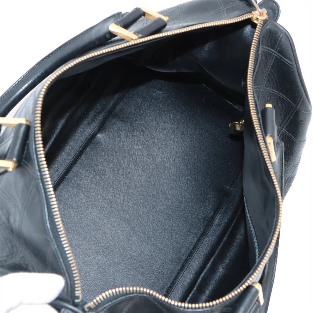 美品✨シャネル　ボストンバッグ　ビコローレ　ラムスキン　ブラック　ゴールド金具 CHANEL(シャネル) ボストンバッグ ビコローレ 黒 ゴールド金具/本体