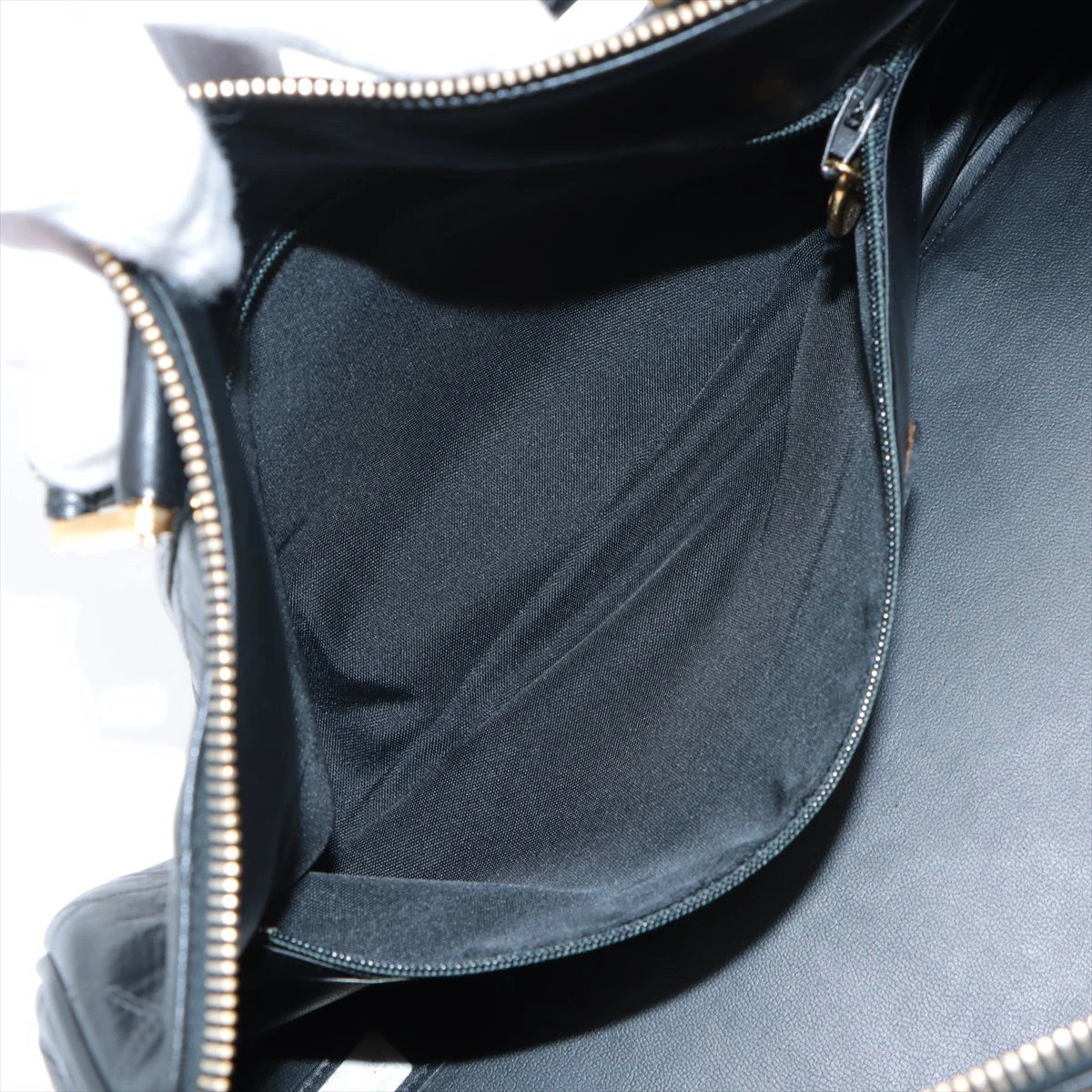 シャネル ビコローレ ラムスキン 2WAYボストンバッグ ブラック