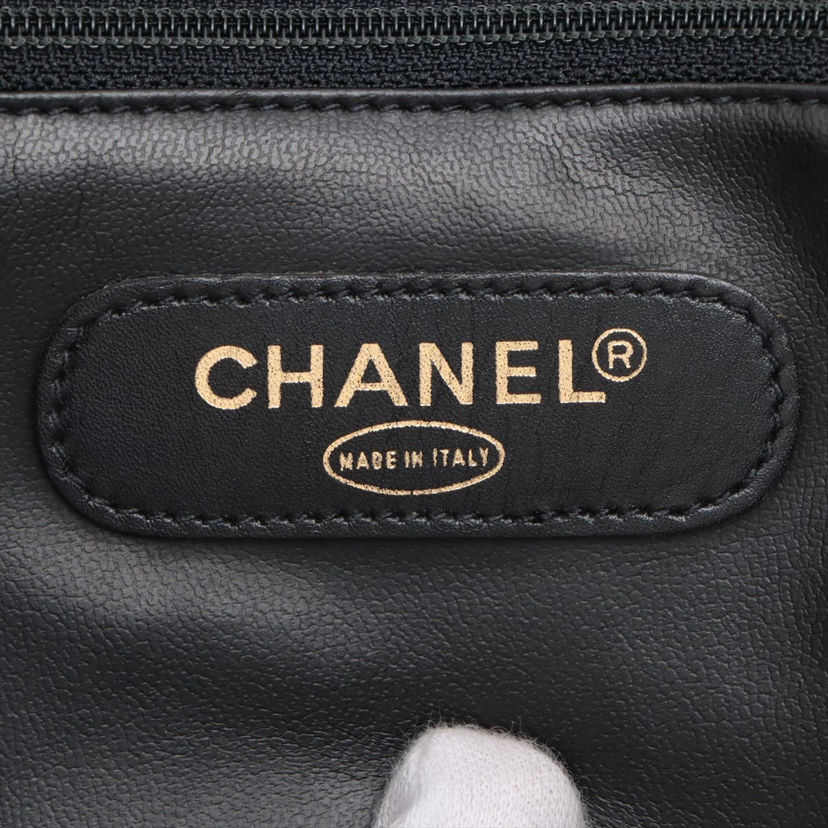 シャネル ビコローレ ラムスキン 2WAYボストンバッグ ブラック