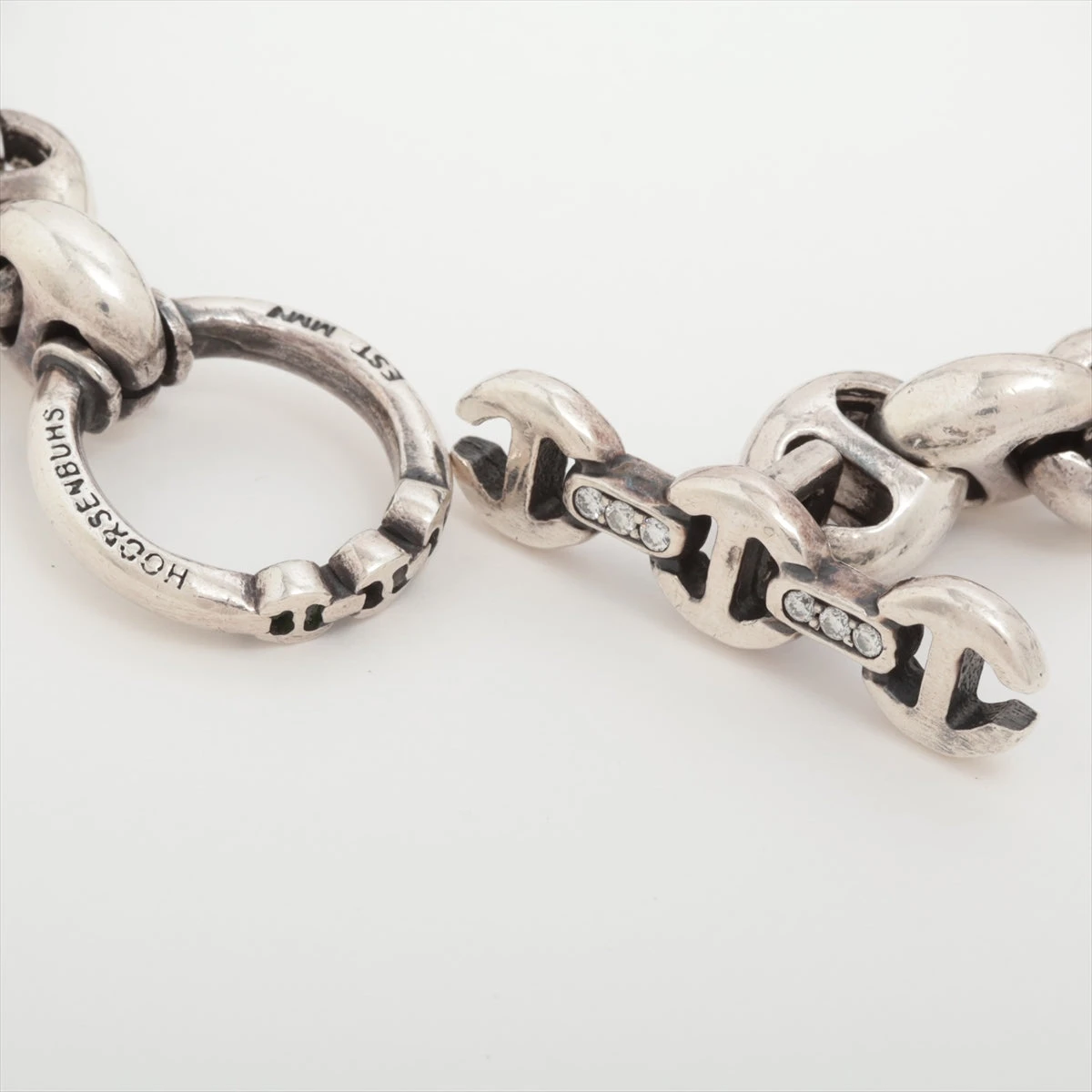ホーセンブース オープンリンク ブレスレット 925 63.0g 10MM 6