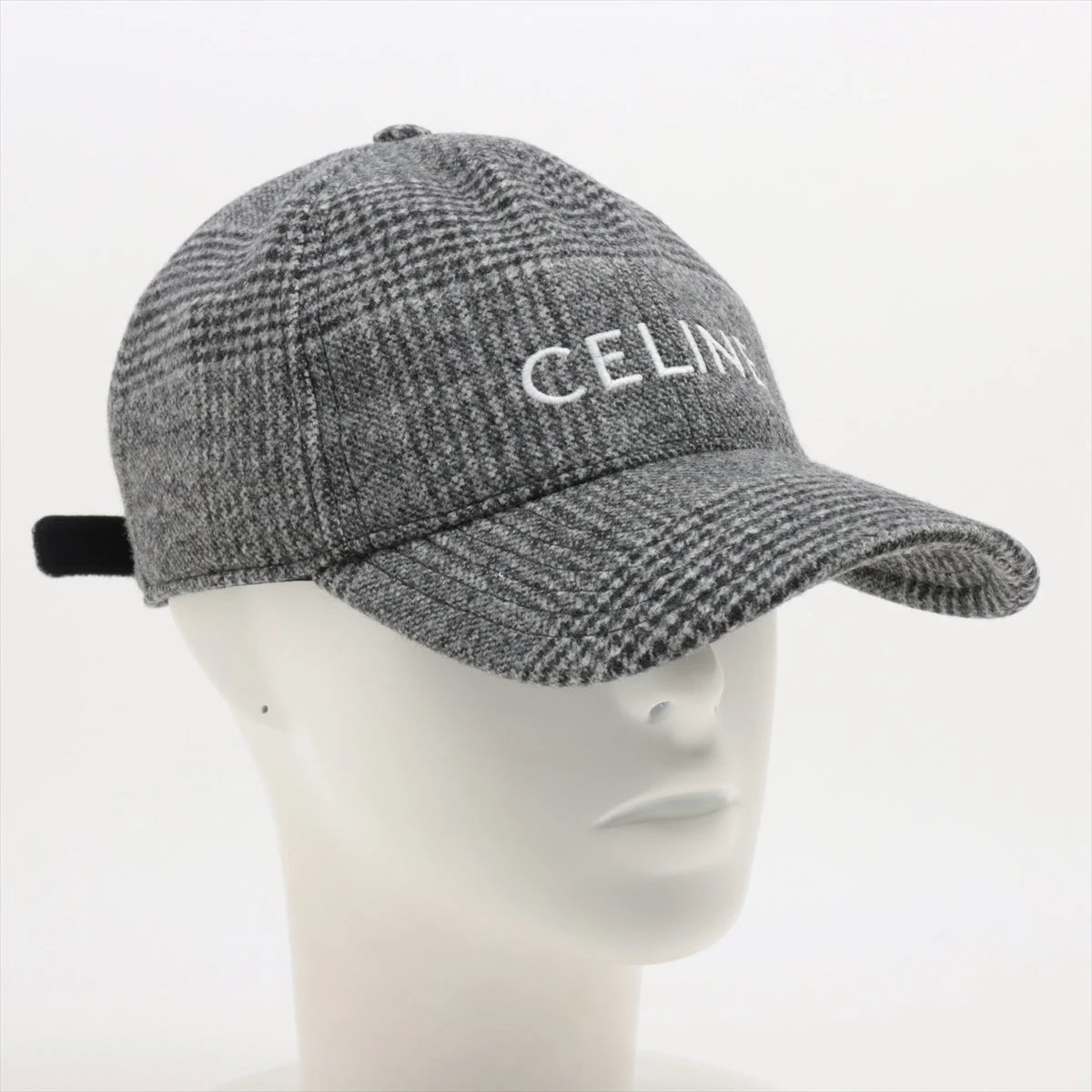 CELINE グレー キャップ ロゴ入り グレー（灰色）系 CELINE(セリーヌ) キャップ(メンズ) - 海外