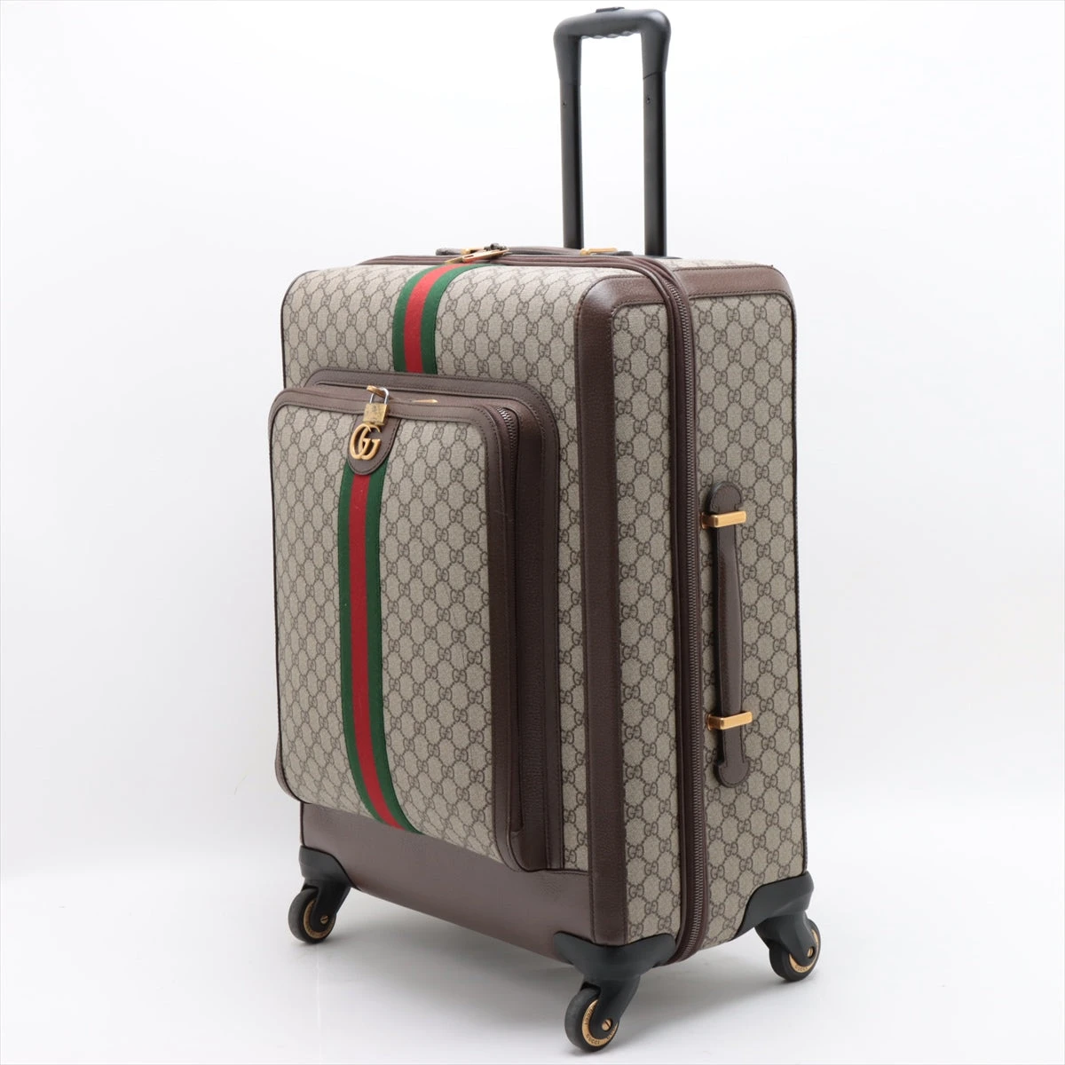 【美品】グッチ キャリーケース GGスプリーム ロゴ ビジネス メンズ ベージュ 楽天市場】GUCCI グッチ 旅行用鞄ダブルGロゴ キャスター付き