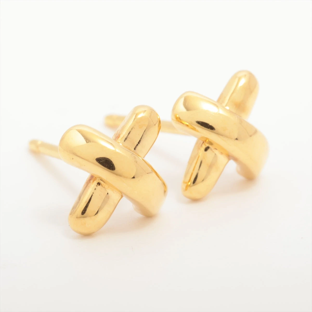 P167 ティファニー　シグネチャー　クロスステッチピアス　片方のみ750YG 楽天市場】ティファニー クロスステッチピアスの通販