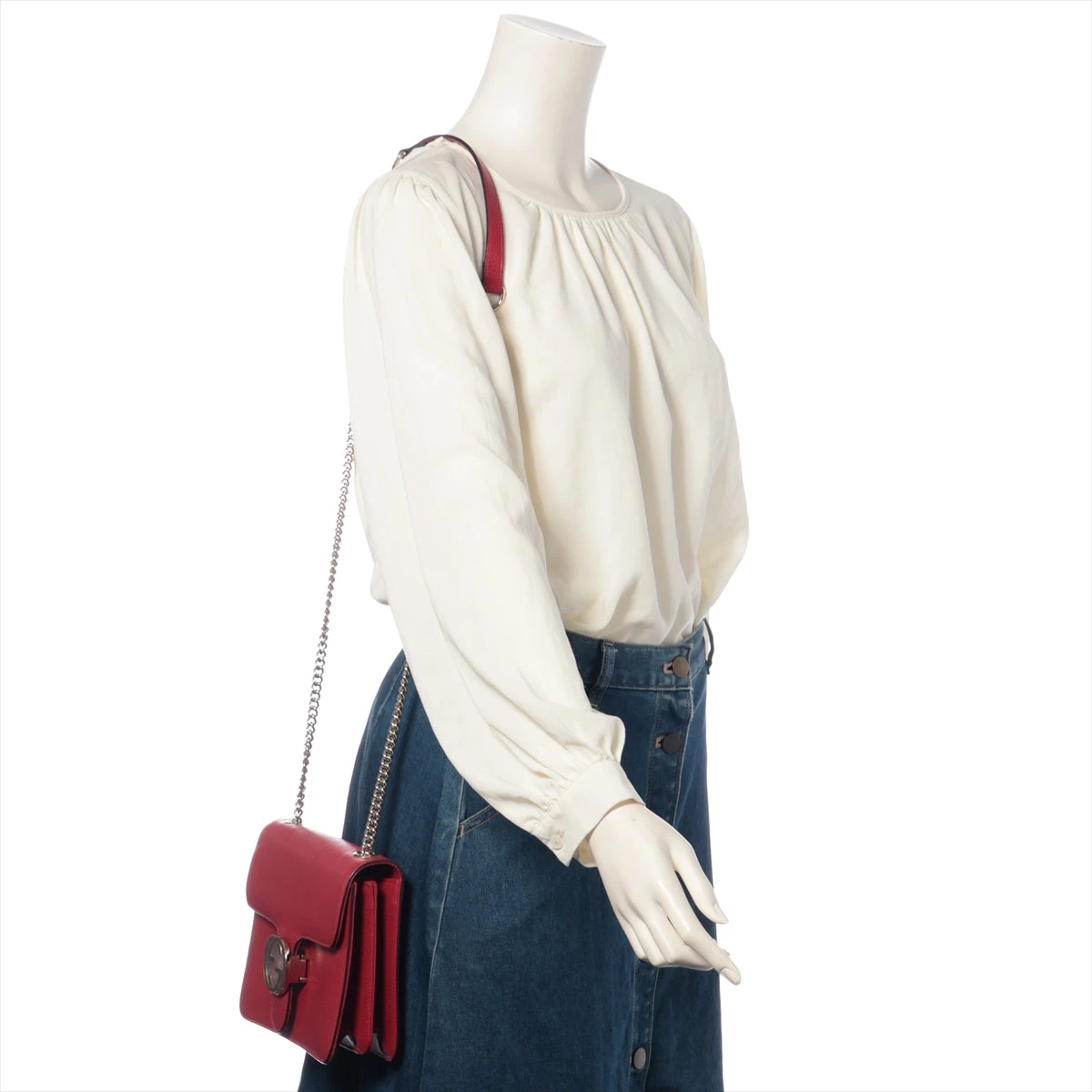 GUCCI - r39【極美品】グッチ レザー インターロッキング