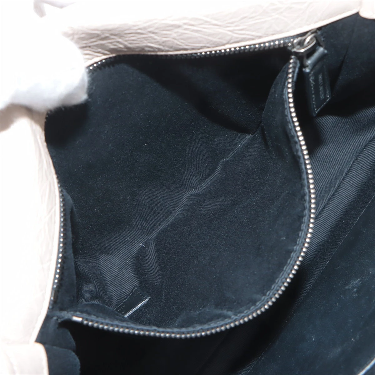 サンローランパリ ニキ レザー チェーンショルダーバッグ ベージュ