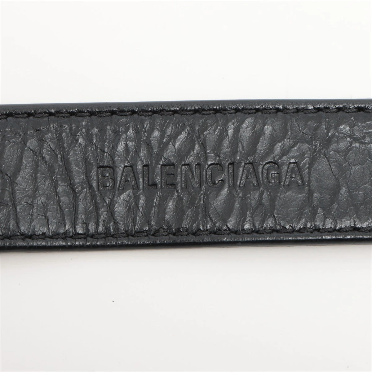 未使用級 BALENCIAGA バレンシアガ 黒 ブラック レザー ベルト