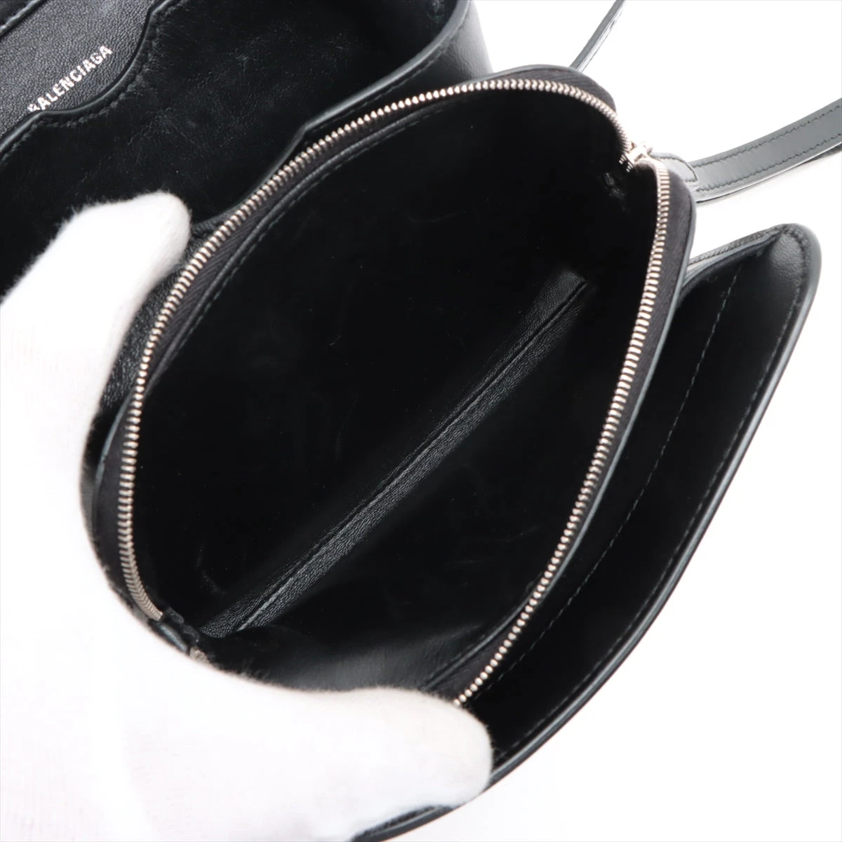 [バレンシアガ]Crush Bロゴ パテントレザー ショルダーバッグ BALENCIAGA バレンシアガ Bロゴ ショルダーバッグ レザー 592898
