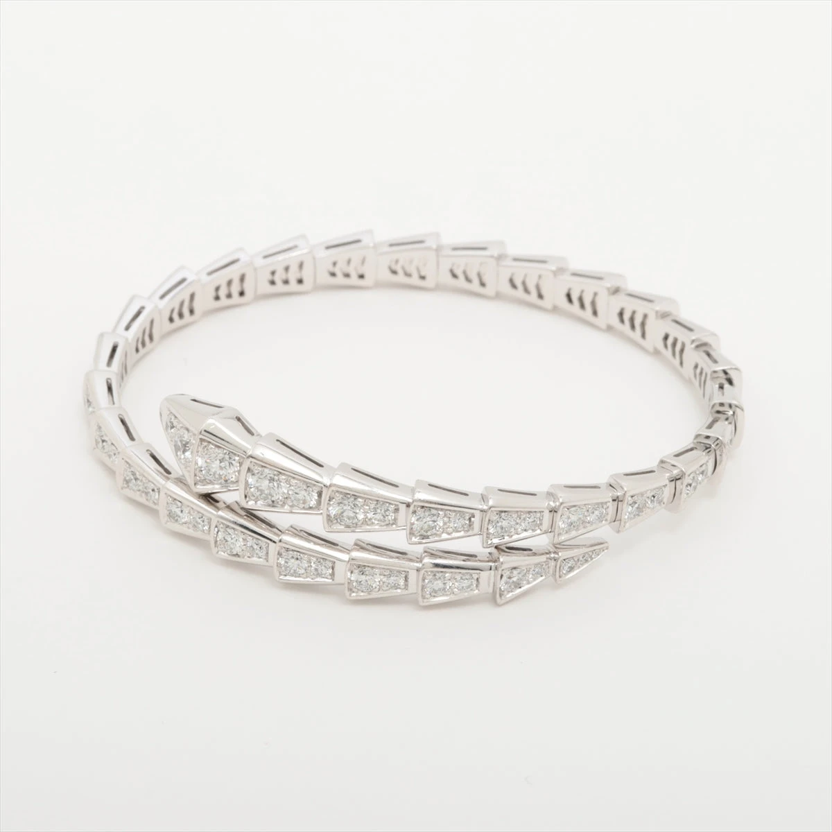 ブルガリ セルペンティ ヴァイパー ダイヤ ブレスレット 750(WG) 24.1g