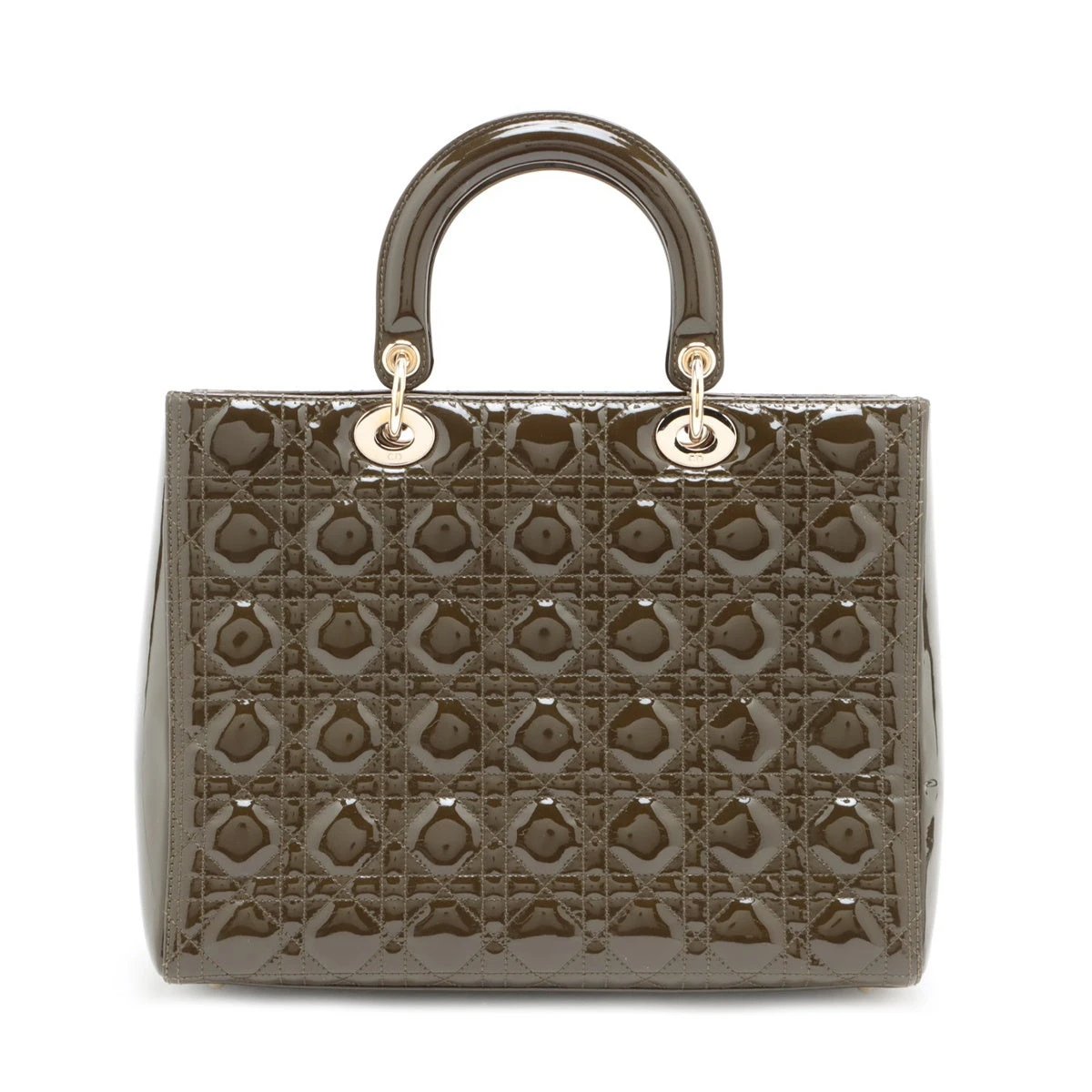 クリスチャンディオール カナージュ パテントレザー トートバッグ 肩掛け 大容量 クリスチャンディオール カナージュ パテントレザー トートバッグ