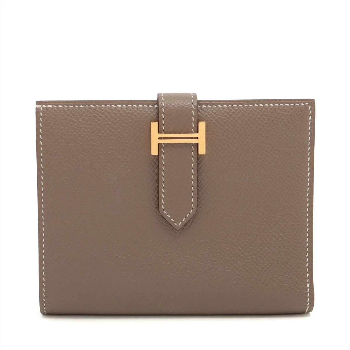 ヴォーエプソン　エルメスべアン財布　2015年T彫刻　ピンク HERMES - ヴォーエプソン エルメスべアン財布 2015年T彫刻