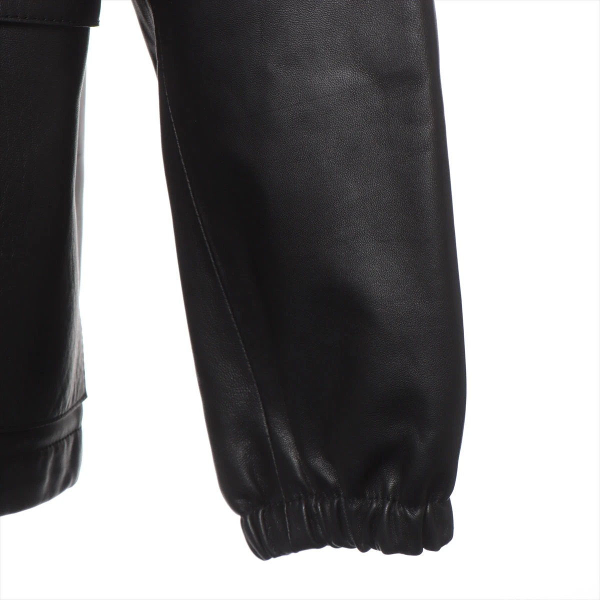 極美品■LOEWE 【XL】ラムレザー シャツジャケット ブラック アナグラム 極美品□LOEWE 【XL】ラムレザー シャツジャケット ブラック