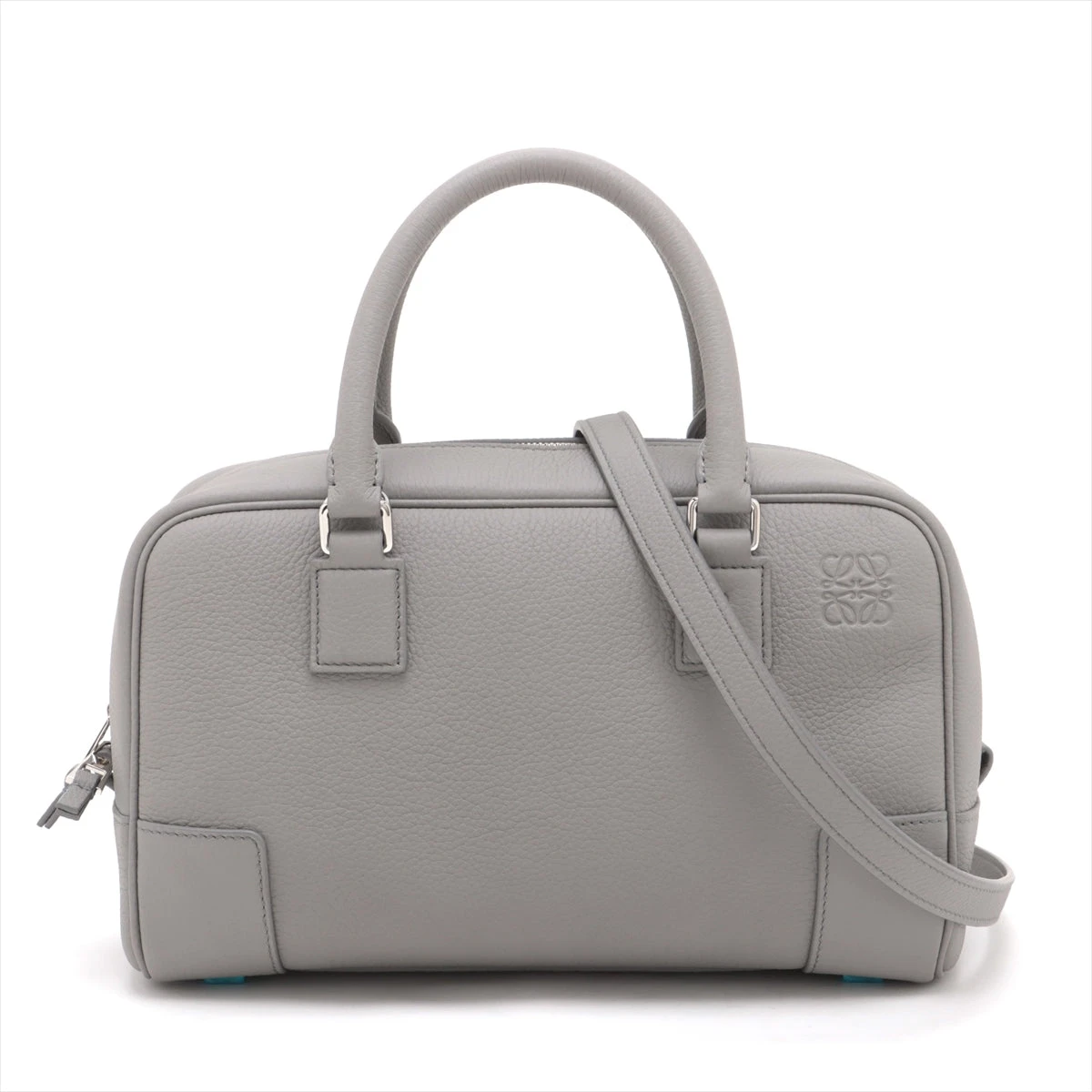 ロエベ 2way レザー ショルダーバッグ ブリーフケース カデナ付き