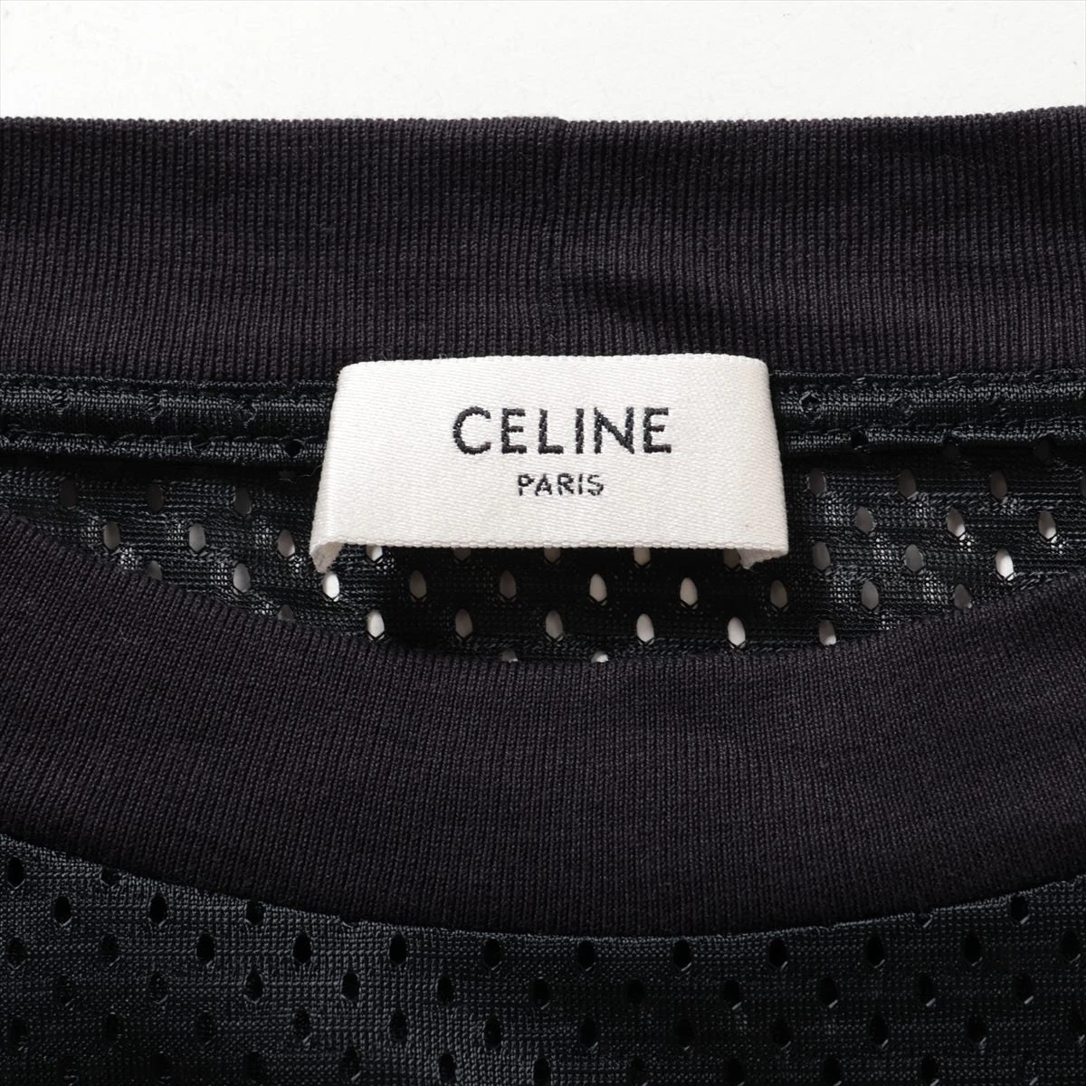 セリーヌ Tシャツ Sサイズ メンズ ブラック オーバーサイズ メッシュ