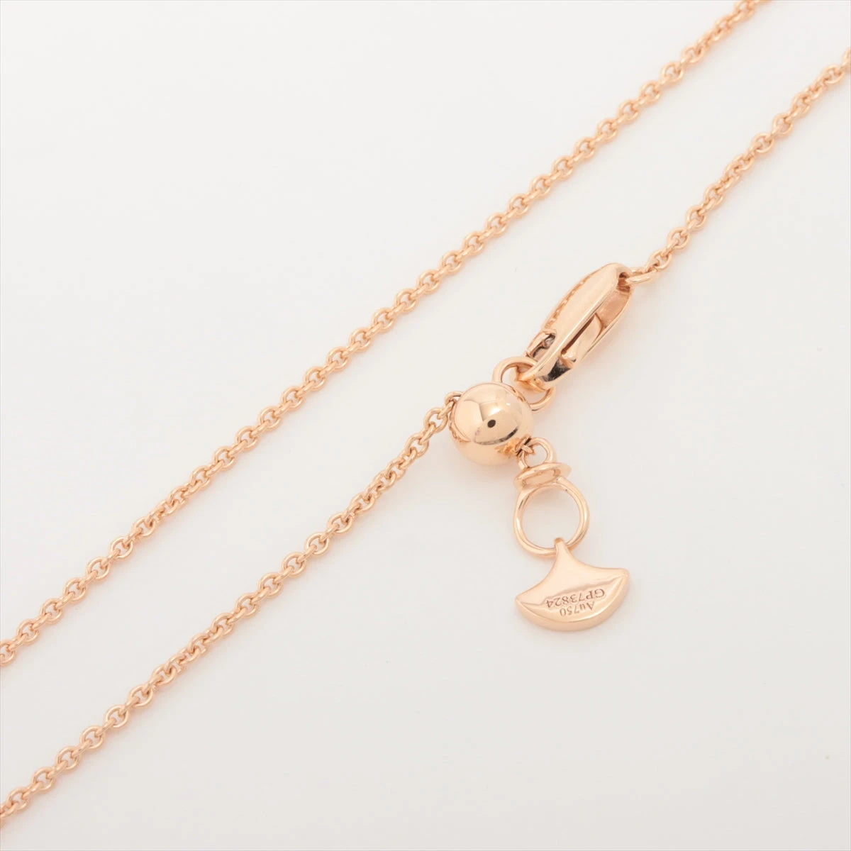 グラフ ダブル バタフライ シルエット ピンクサファイア ネックレス