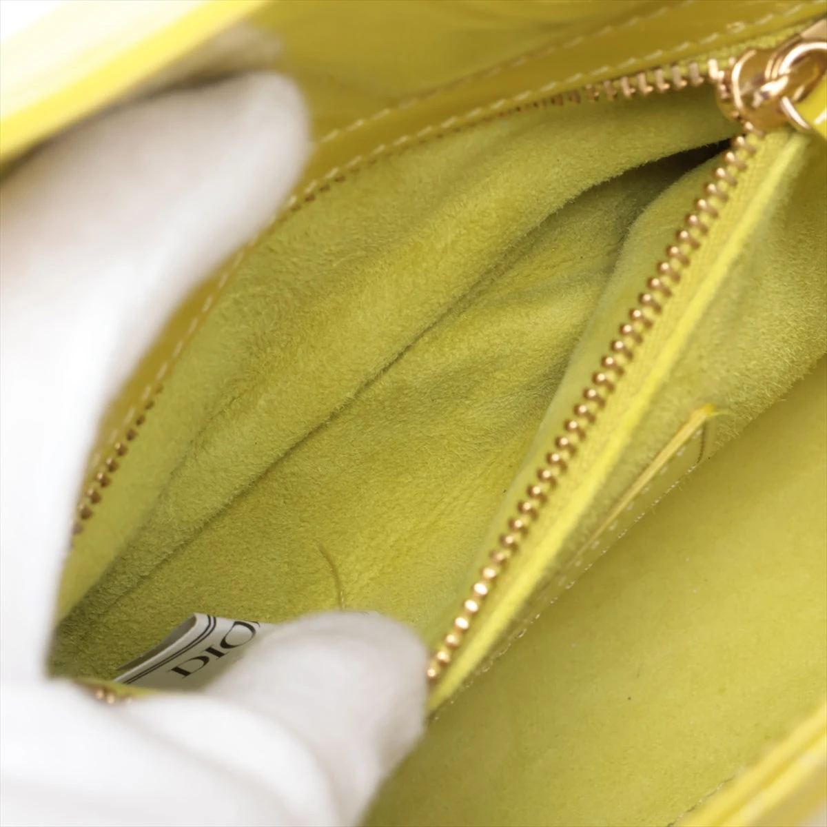 クリスチャンディオール レディディオール ミニ カナージュ パテント