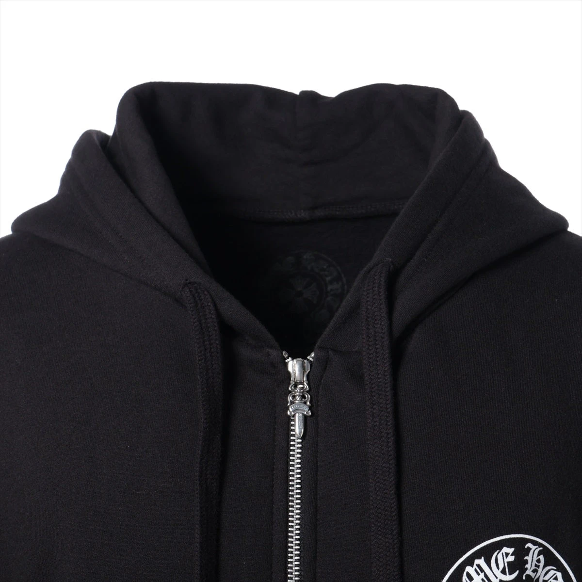 東京限定品◆CHROME HEARTS◆ホースシュー パーカー ブラック CHROME HEARTS ホースシュージップアップスウェットパーカー
