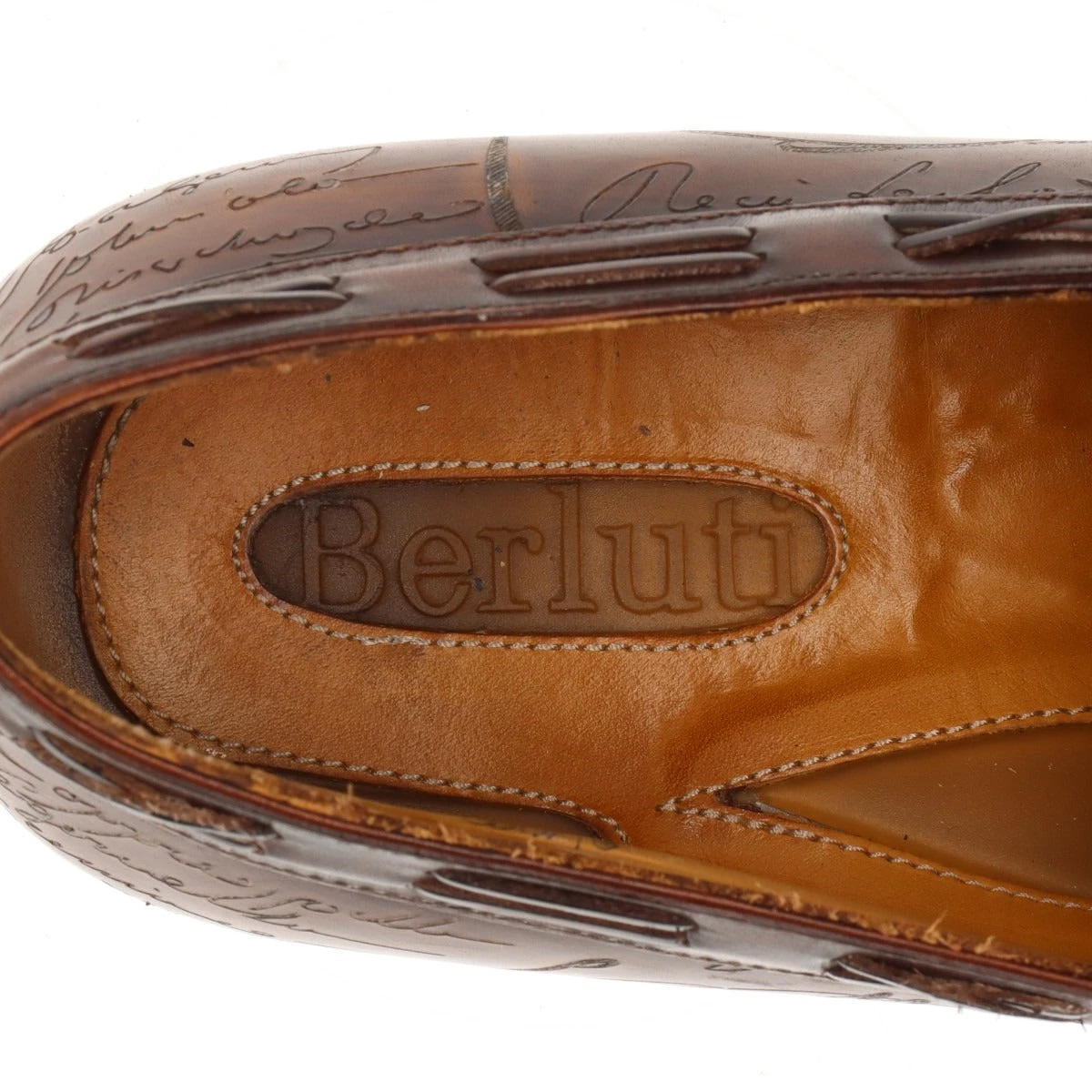 ベルルッティ レザー ローファー 8 メンズ ブラウン フェデリコ