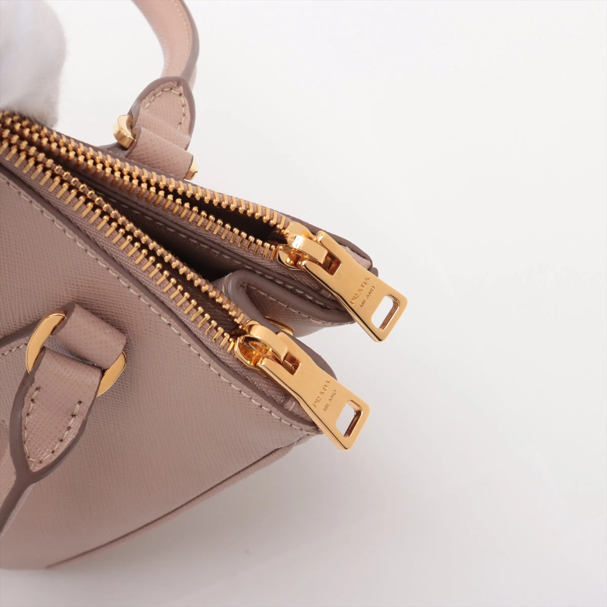 PRADA プラダ サフィアーノラクス 2wayハンドバッグ 1BA896 プラダ サフィアーノラクス 2WAYハンドバッグ ピンクベージュ