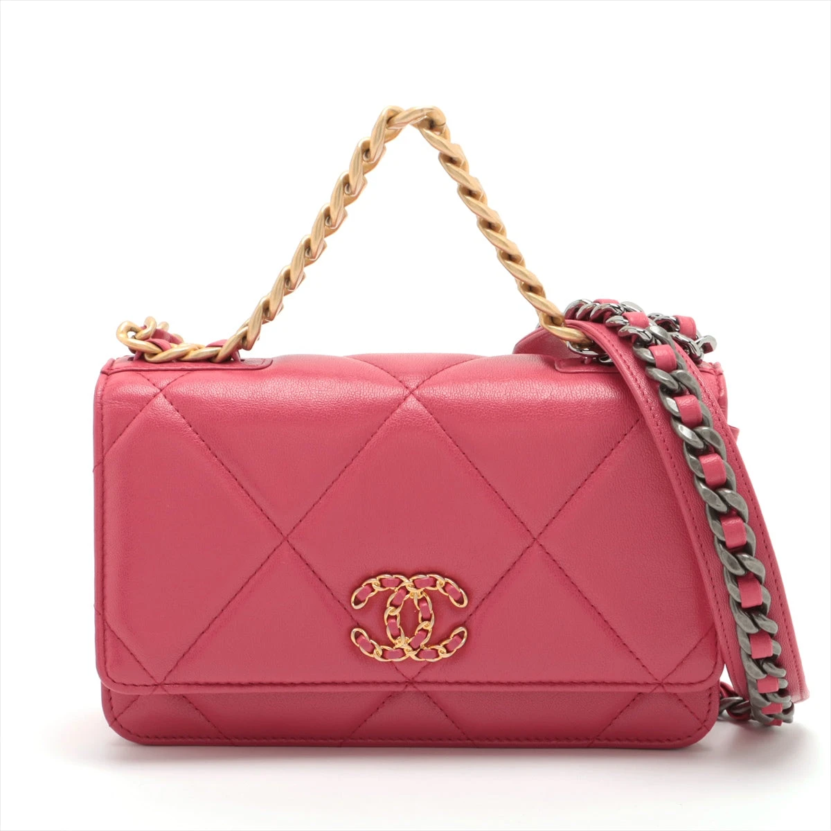 【使用頻度少】 CHANEL シャネル ラムスキン ピンクベージュ ゴールド 使用頻度少】 CHANEL シャネル ラムスキン ピンクベージュ