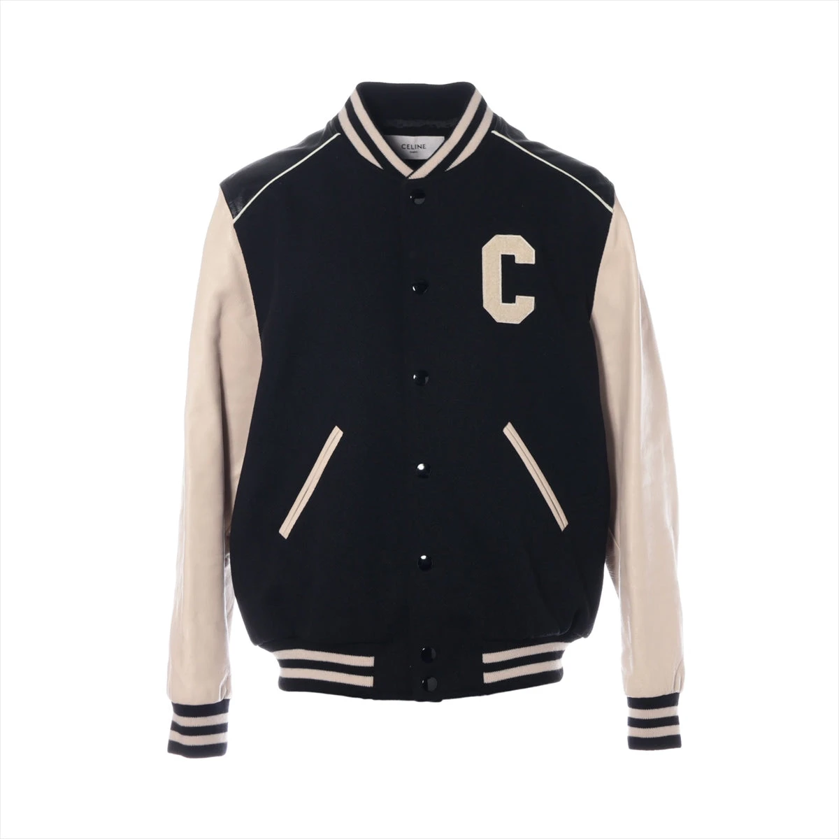 CELINE Hedi Simane カレッジ テディジャケット スタジャン
