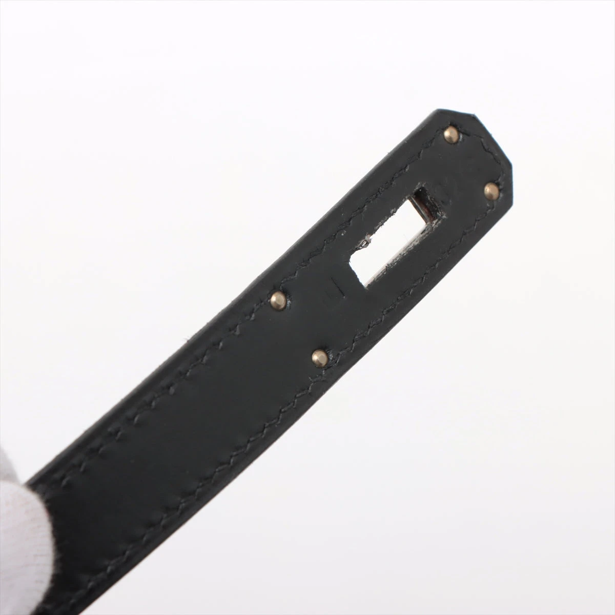 エルメス ケリー35 ボックスカーフ ブラック シルバー金具 □L:2008年 