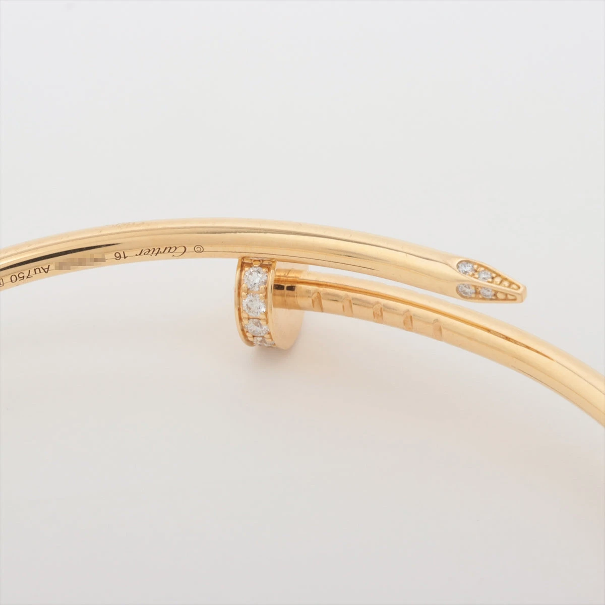 カルティエ ジュストアンクル SM ダイヤ ブレスレット 750(YG