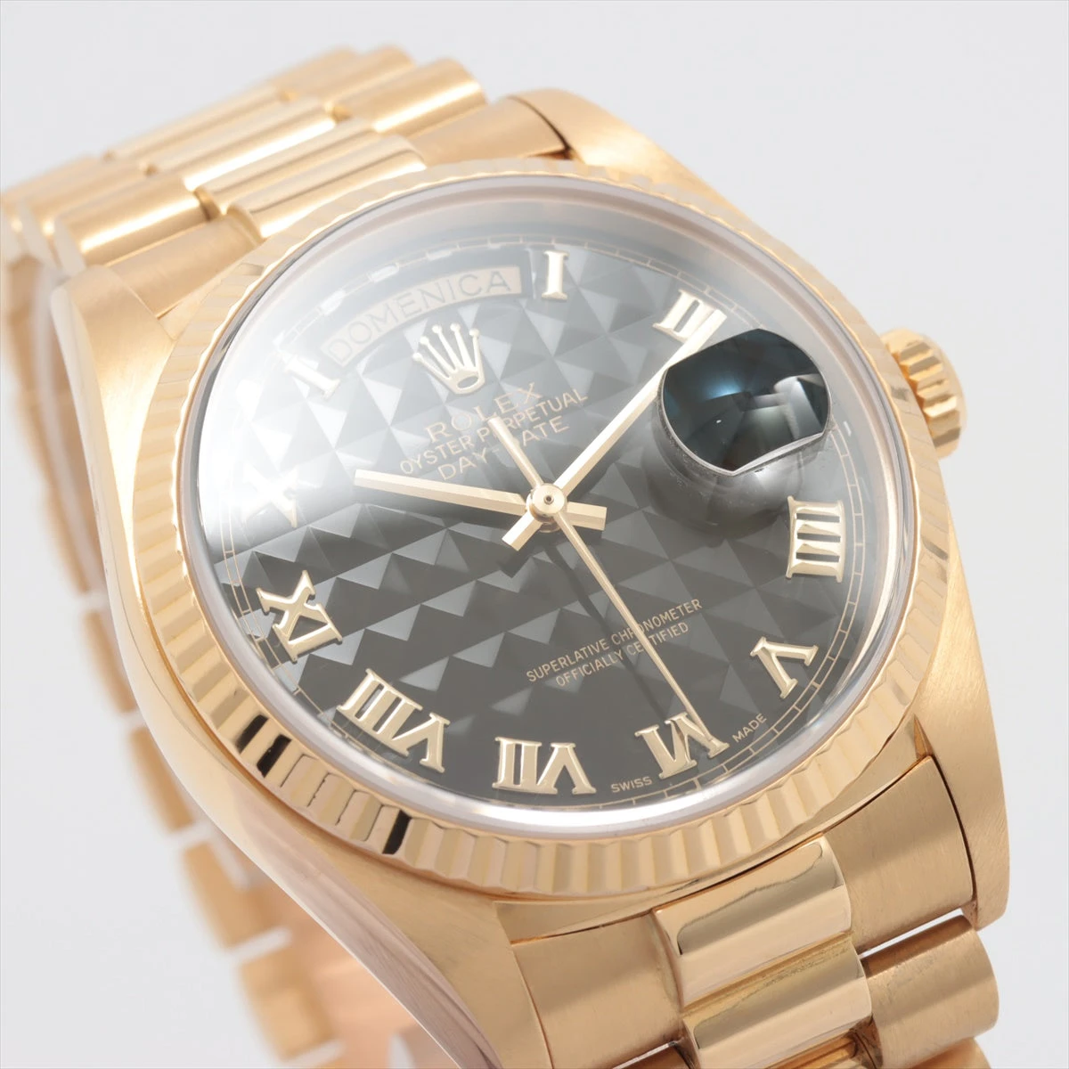 ロレックス デイデイト 18038 YG AT ピラミッド文字盤 あまりごま3