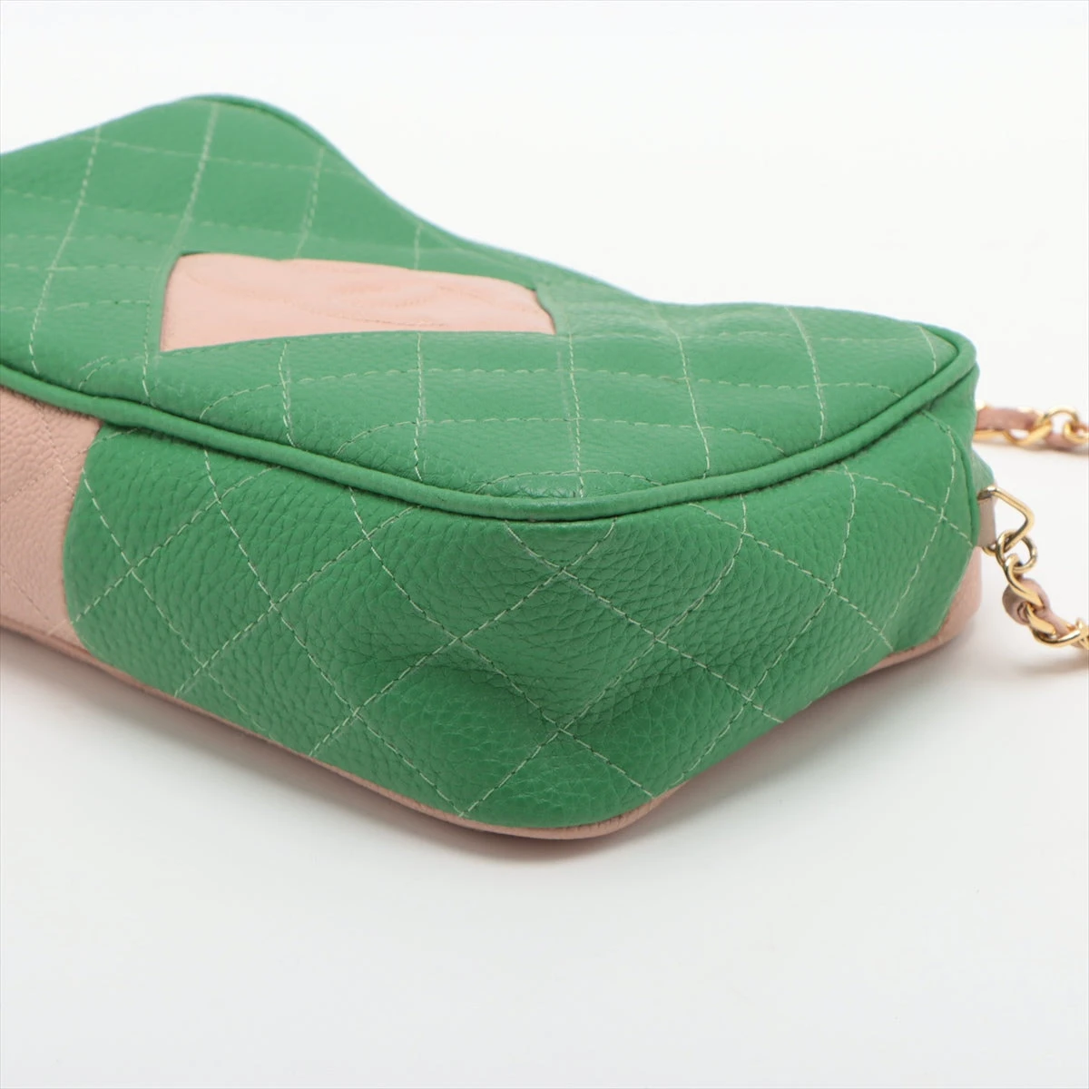 CHANEL グリーン レザー ポーチ 箱付き 楽天市場】CHANEL(シャネル) ボーイシャネル 三つ折り財布