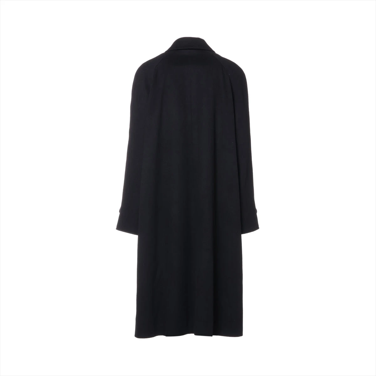 CHANEL カシミヤ100% ココマークボタン Aラインコート ブラック 44 CHANEL カシミヤ100% ココマークボタン Aラインコート ブラック 44