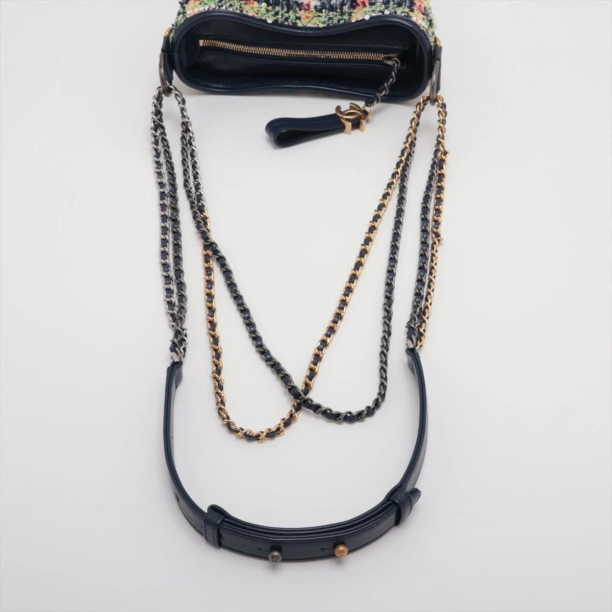 シャネル ガブリエル ドゥ シャネル ツイード×レザー チェーン