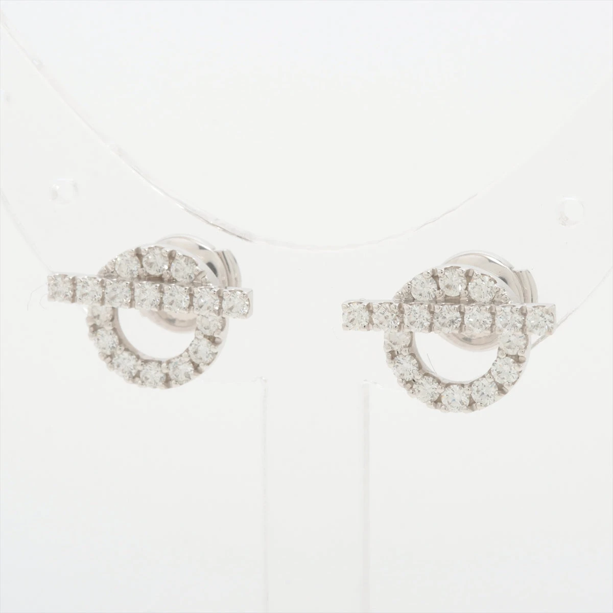 エルメス フィネス ダイヤ ピアス 750(WG) 4.5g D0.92 D0.92 A3177454 