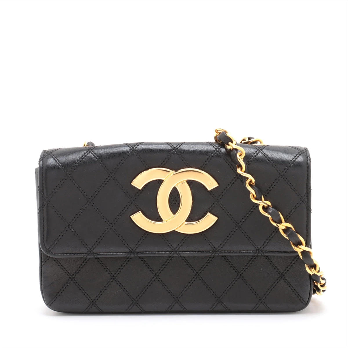 シャネル ビコローレ ラムスキン シングルフラップ シングルチェーン  