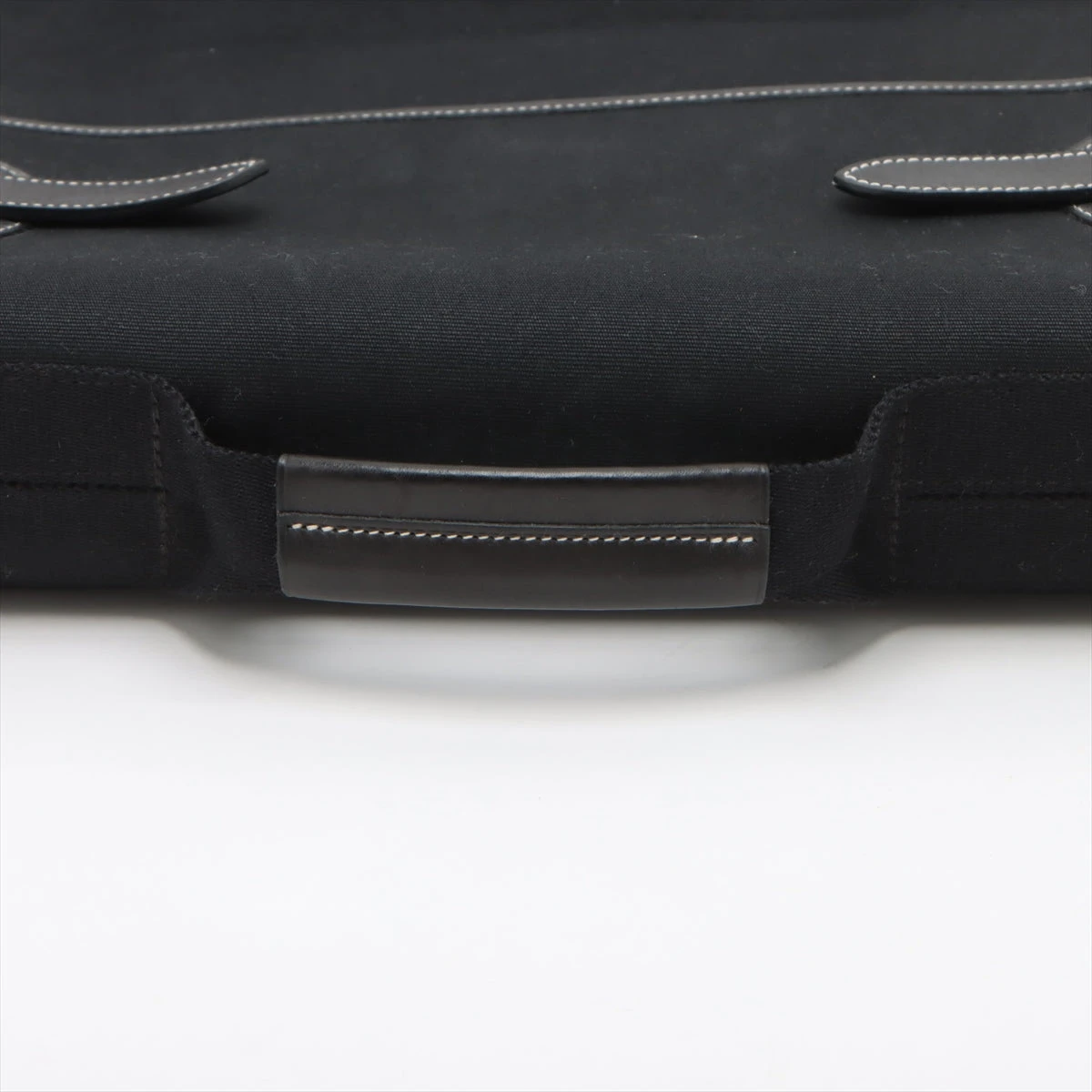 エルメス ブエナベンチュラMM トワルオフィシエ×カーフレザー ブラック