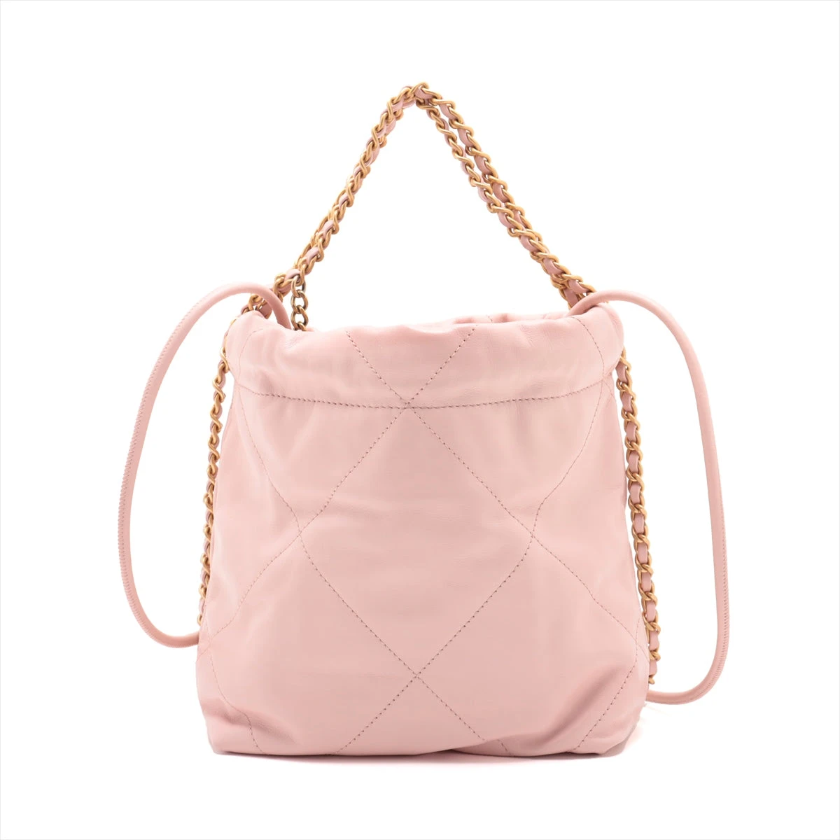 シャネル シャネル22 ミニ レザー チェーンショルダーバッグ ピンク