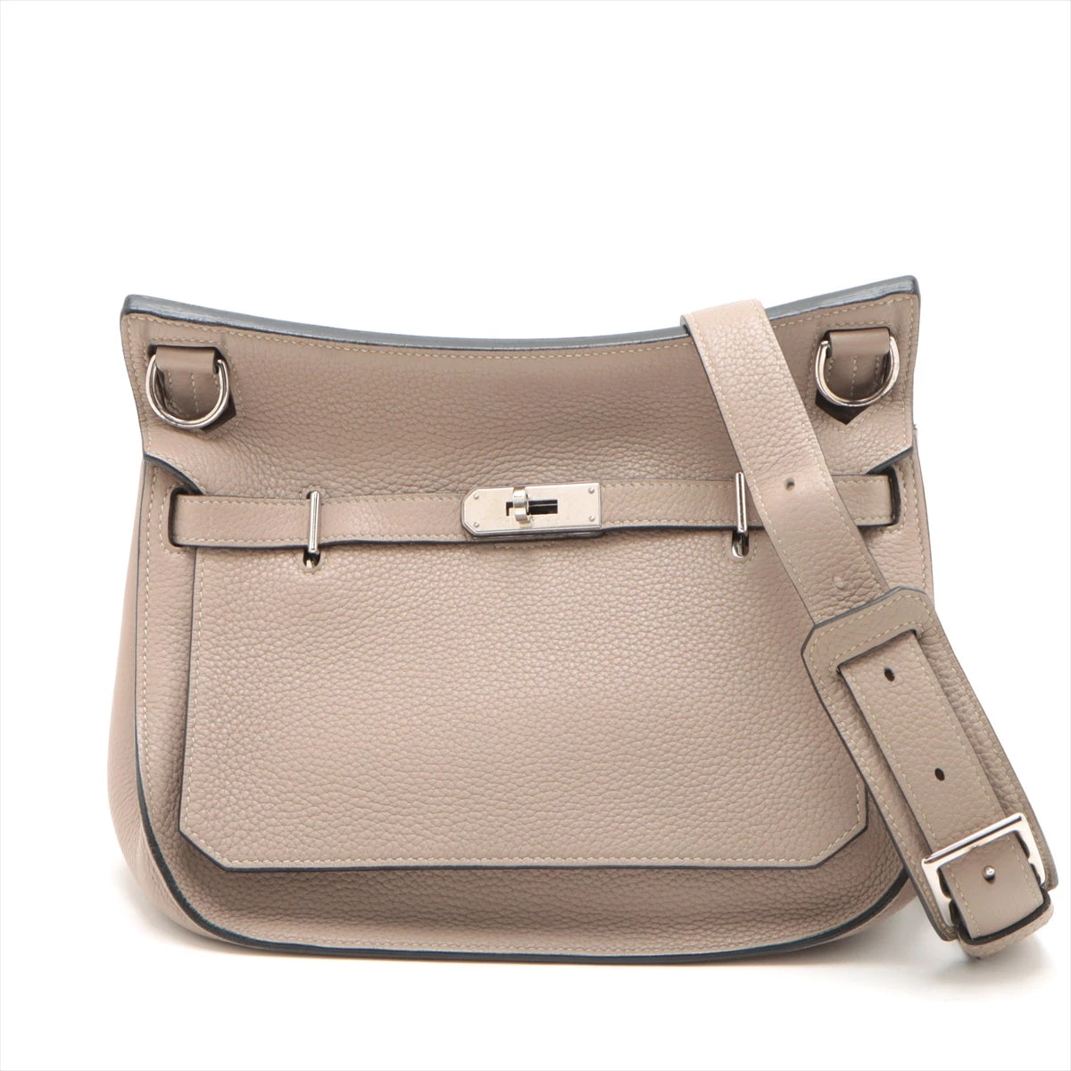 エルメス ジプシエール28 X刻印 2016年製 トリヨンクレマンス エトゥープ シルバー金具 グレージュ グレー ショルダーバッグ 中古 送料無料 エルメス ジプシエール28 トリヨンクレマンス トゥルティエールグレー