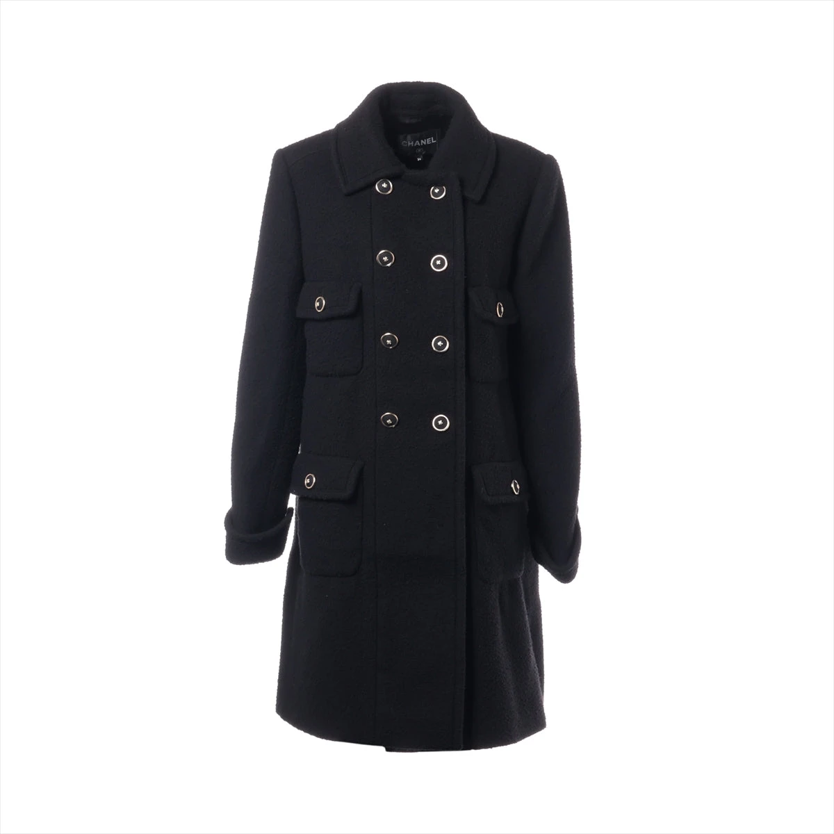 シャネル CHANEL ココボタン カシミヤ コート 極美品☆CHANEL シャネル