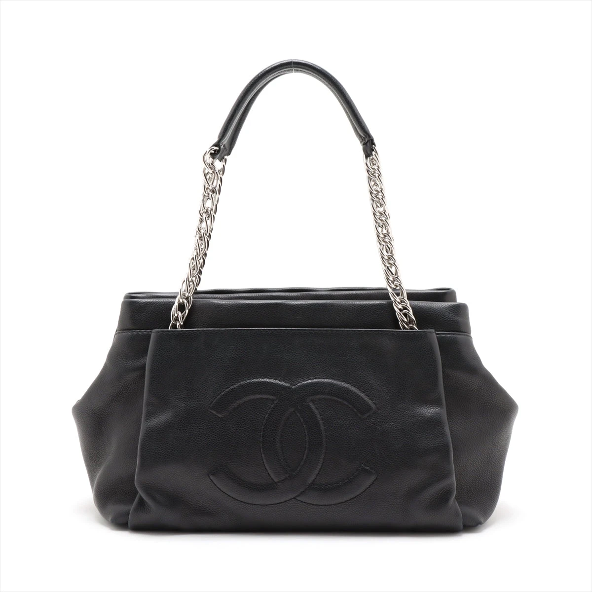 シャネル ココマーク キャビアスキン チェーンショルダーバッグ  