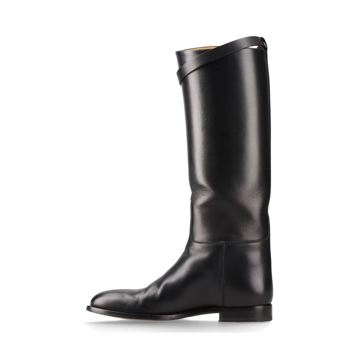 エルメス ジャンピング レザー ロングブーツ 38.5 レディース