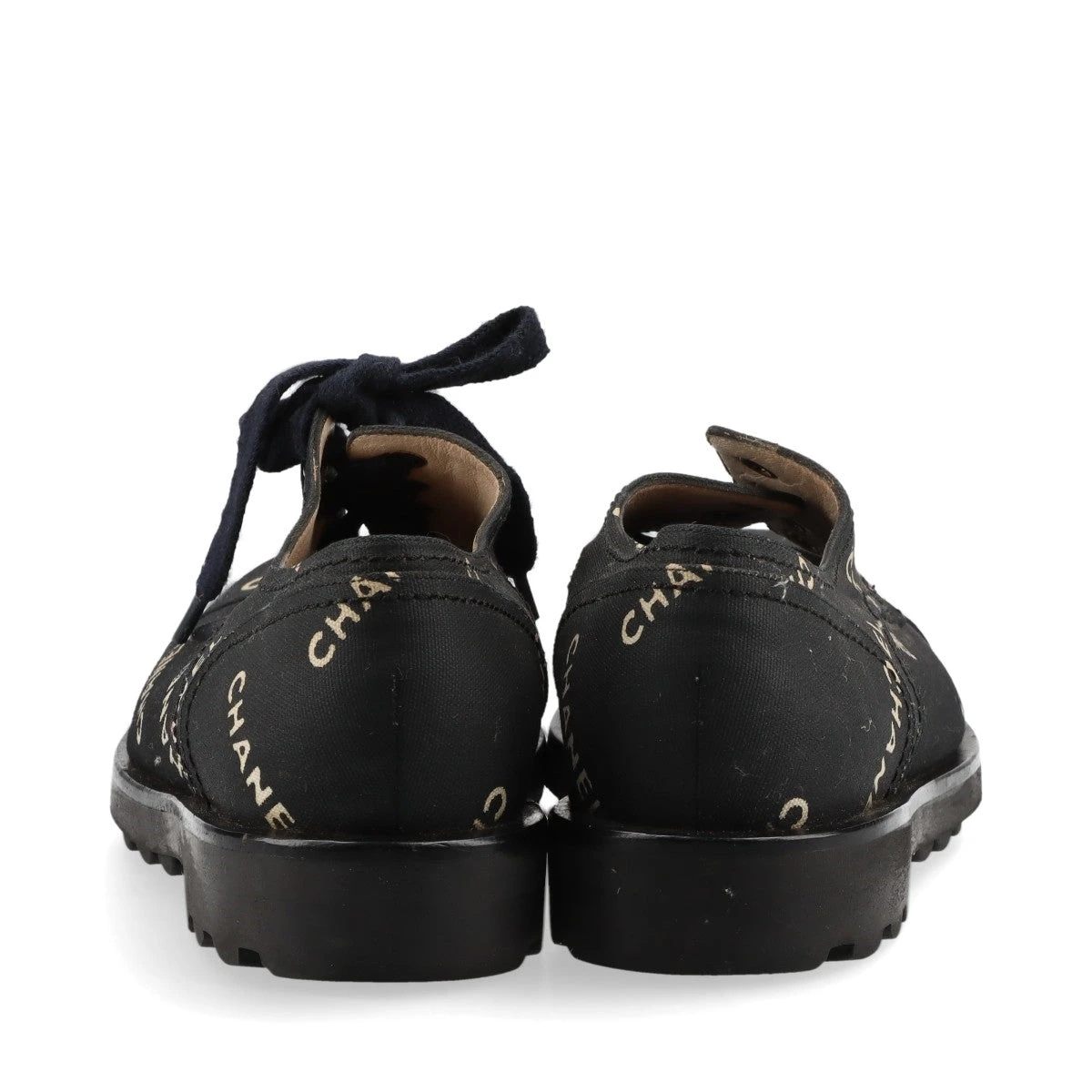 20-60代からのファッション通販  CHANEL ブラック 1/2 35 スニーカー レザー 靴