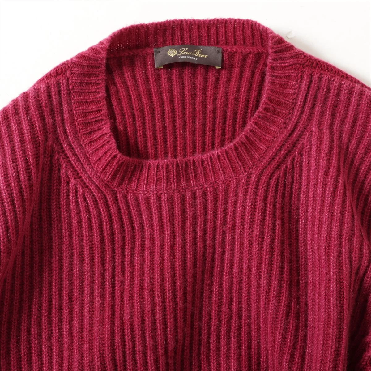 ロロピアーナ カシミヤ ニット 58 メンズ レッド MAC3539 A3223512