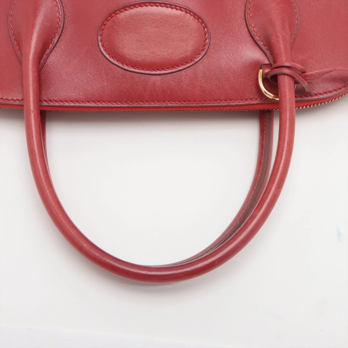 VINTAGE エルメス ボリード31cm レッド系/S金具 エルメス ボリード31 ボックスカーフ レッド ゴールド金具 □A