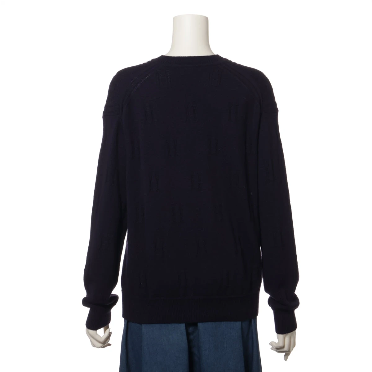 未使用同様エルメス24aw Hロゴウールニット　34サイズ黒 23111331_6.jpg
