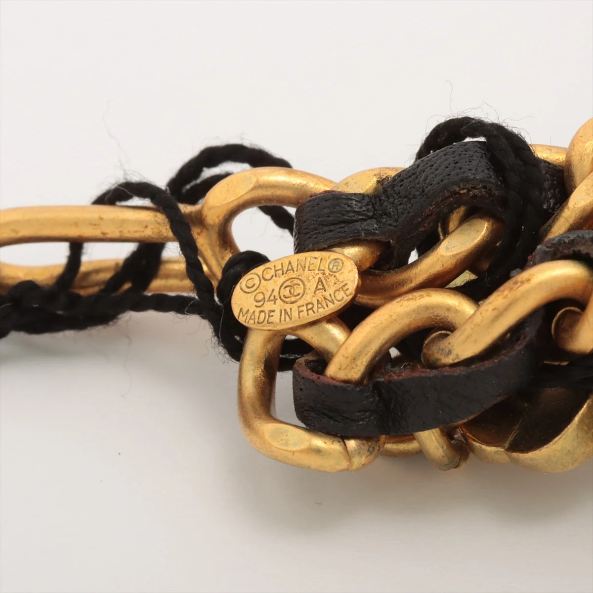 CHANEL シャネル　アルファベットチャーム ベルト CHANEL Vintage 93P CC Logo Chain Belt Accessory Gold Metal