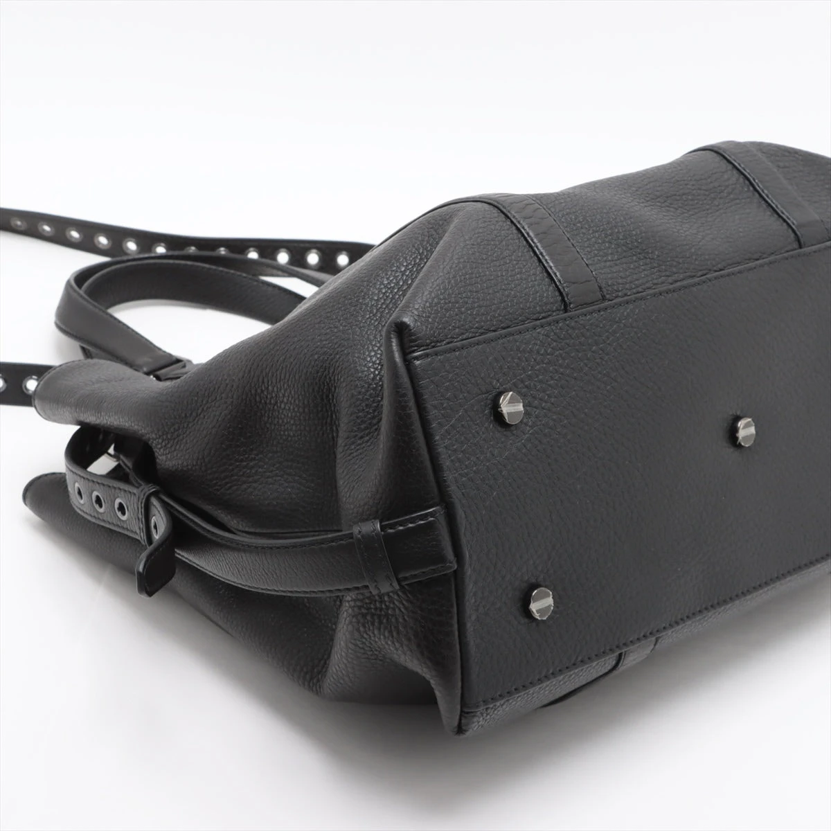 専用ヴァレンティノガラヴァーニ ハンドバッグ 2way レザー 黒 ワンスタッズ valentino garavani - ヴァレンティノ・ガラヴァーニ VALENTINO