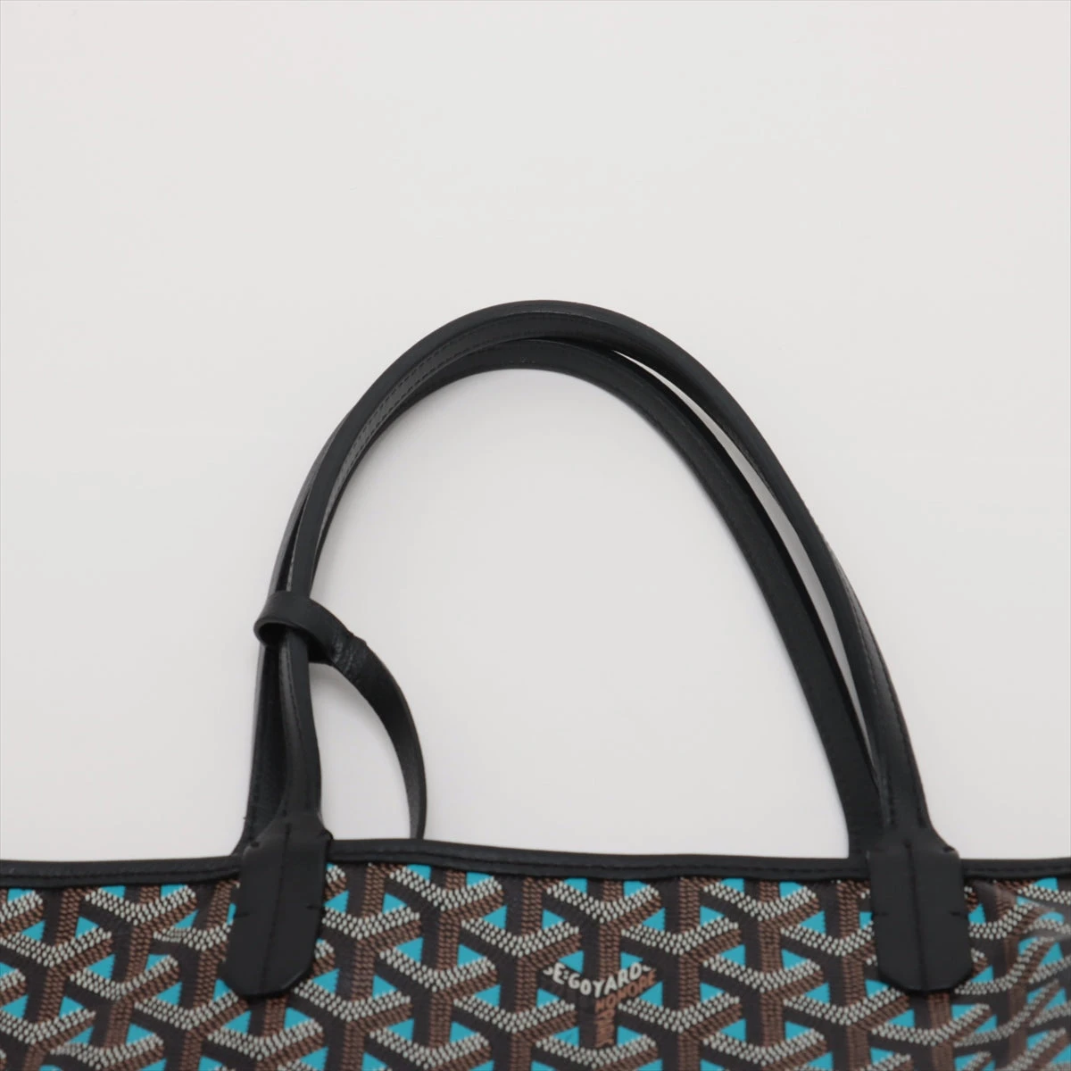 サンルイ PM PVC レザー ブラック GOYARD ゴヤール サンルイ PM トートバッグ PVC レザー ブラック系